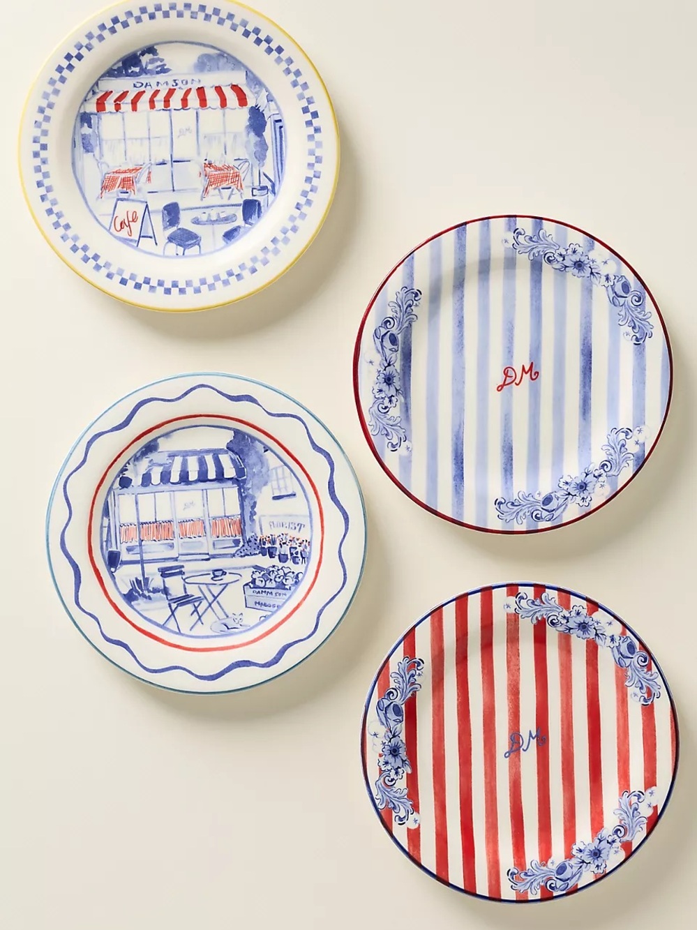 DAMSON MADDER X ANTHRO NWT stoneware dessert plate -cafe - Picture 3 of 5